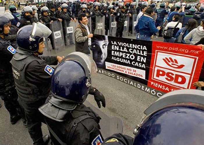 Manifestação pró-aborto na Cidade do México (Foto: AFP)