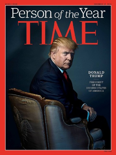 Donald Trump foi eleito 'pessoa do ano' pela revista Time (Foto: Time Magazine/Reuters)