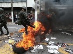 Soldados do Exército atuam em protesto em Vitória nesta terça-feira (Foto: Wilton Junior/Estadão Conteúdo)