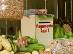 Barraca em Delfim Moreira (MG) tem até uma caixinha para a pessoa pegar o troco (Foto: Reprodução EPTV/Erlei Peixoto)