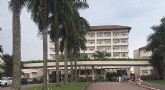Fachada do hotel após a explosão na tarde desta segunda-feira, 23 | Rádio Bandeirantes/Reprodução