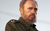 O líder cubano Fidel Castro fotografado em evento em Holguín. Foto: Jose Goitia/The New York Times